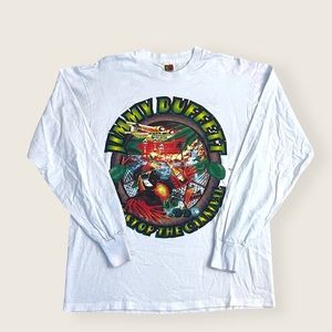 Vintage Jimmy Buffett Dont Stop The Carnival Tour Long Sleeve Band Tee